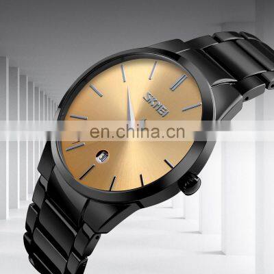Skmei 9140 Wrist Watches Men Stainless Steel Quartz Brand Luxury Water Resistant Wristwatch