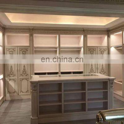 CBMMART Light luxury deep carving solid wood door panel walk-in closet