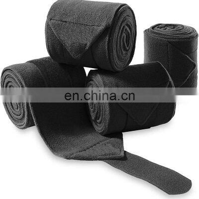 Reasonable Price Customized Flannel Four Equestrian Black Leg Cool Horse Sport Boot photo-4