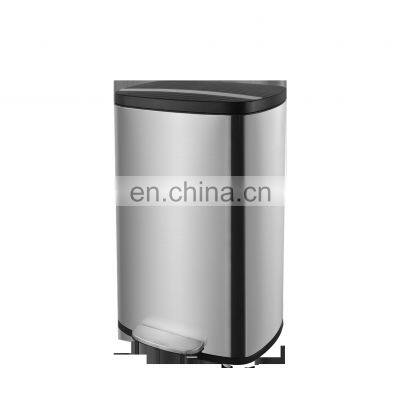 Новый дизайн, роскошная большая мусорка с мягким закрытием, 50-литровая мусорная корзина с педалью photo-2