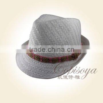 latest paper straw hat unisex top hat handmade hat