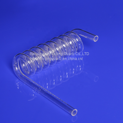 High Temperature Resistant Spiral Quartz Tube Quartz Glass Tube photo-3