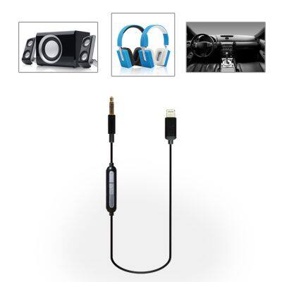 Black headphone lightening adapter 8 pin 3.5 male audio jack for apple certified cable supplier for iphone 5678X