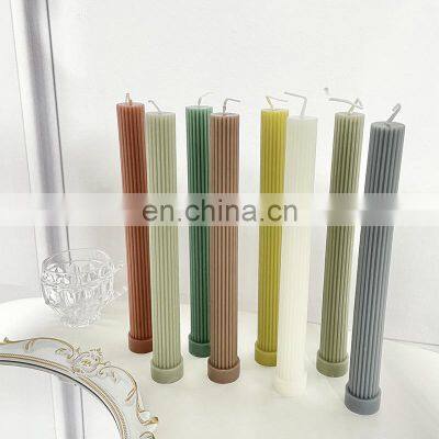 Wholesale Packaging Luxury Private Label Custom Handmade Colored Soy Wax Decorative Party Long Scented Candles photo-1