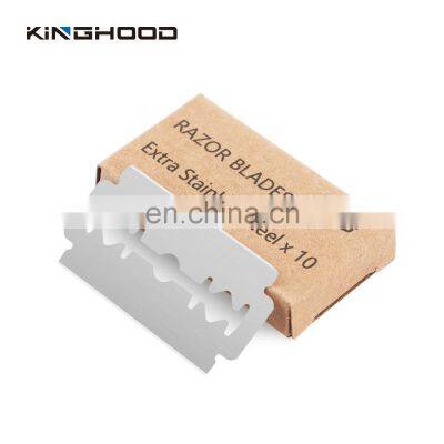 KINGHOOD stainless safety shaving razors blades 100 pack