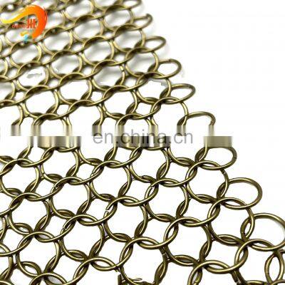 Stainless Steel 304 Decorative Chain Mail Ring Metal Mesh