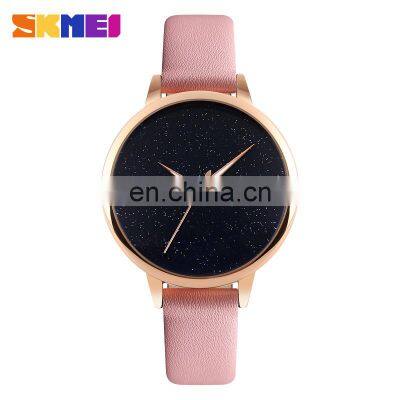 9141 Bracelet Watches Women Armbandsur Quartz Watch Sr626sw Skmei Women Leather Fashion Wristwatch