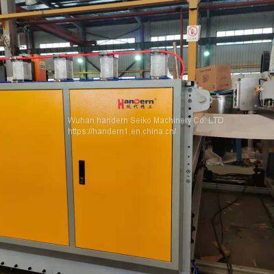 Plastic hollow plate production line