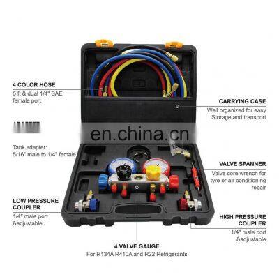 CT-536 ALF Aluminium-Manometer-Set für HVAC-Kälteanlagen und Autoklimaanlagen zum Befüllen mit R134A photo-5