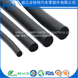 Customization Extrusion Silicone Sponge Cord Inflaming Retarding Silicone Foam Strip Soft Silicon Foam Cord for Seal