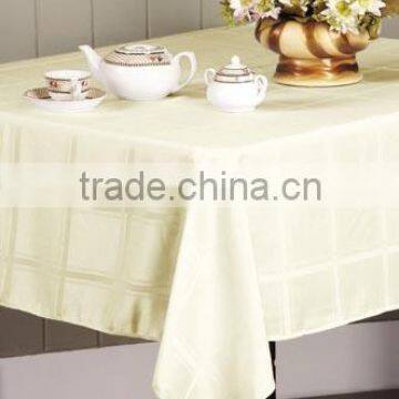 1PC 100%Polyester Solid Damask Fabric Table Cloth for Wedding