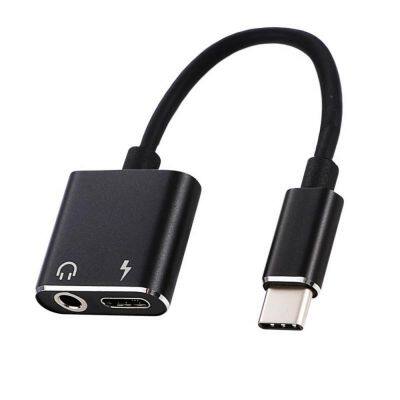 Amazon usb type-c 2 in 1 3.5mm aux audio jack adapter cable for Xiaomi/Huawei/samsung phone