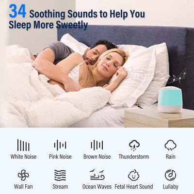 Wi-Fi Based Night Light With White Noise Sound Machine for Baby Sleeping, Supporting Touch Control App and Voice Control photo-5