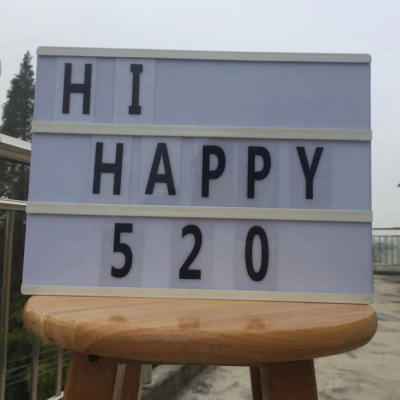 DIY Cinema Lightbox Words A4 Battery Powered Light Box With Letters for Home Decoration