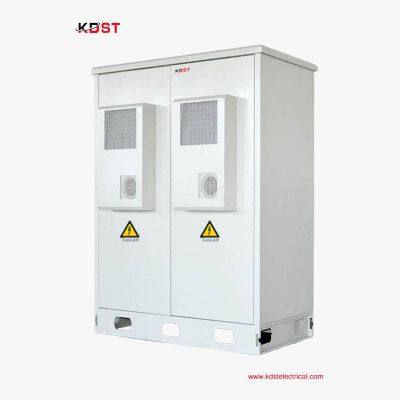 Телеком-кабинет 40U двухкамерный наружный шкаф IP55 с 48В 200Ач стояком для батарей и электрощитком-убежищем
