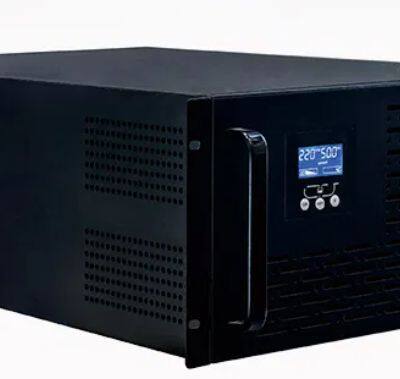 Ракетный монтаж высокочастотного ИБП с трехфазным вводом и однофазным выводом 6KVA - 10kVA Онлайн ракетный монтаж ИБП