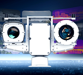 Camera de seguran?a PTZ de alta precis?o com zoom infravermelho de 30–660mm e posicionamento GNSS de nível centimétrico