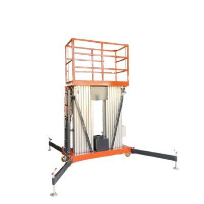 Hydraulic Lift Tables Electric Single Mast Vertical Aluminum Alloy Lifting Platform photo-3
