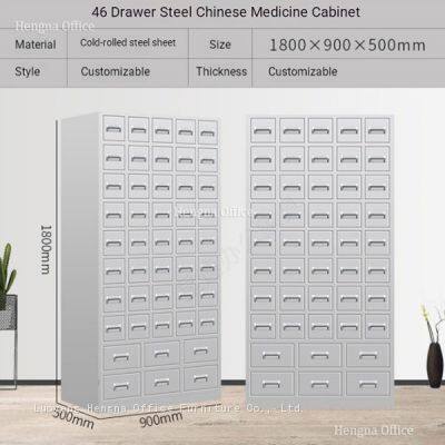 Персонализируемый металлический шкаф для деталей с 40 ящиками (120 классификаций) с перегородками, направляющими и плавными направляющими для лаборатории и мастерской - поддерживается OEM/ODM