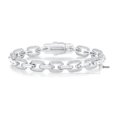 18K Plated Cuban Bracelet 5A Grade Zircon Simple Luxury Jewelry For Girlfriends Lovers Christmas Valentine Birthday Gift photo-3