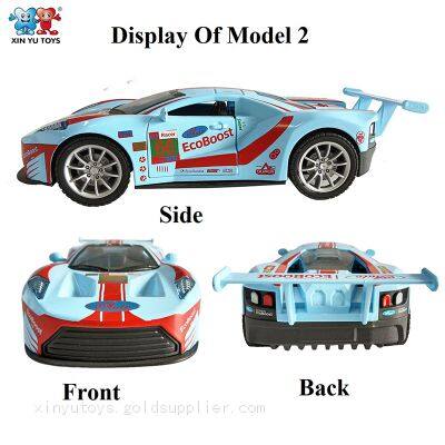 XINYU Diecast Model Cars 1:24 Scale Sport Wheels Car Toy Sound & Light for Kids photo-3