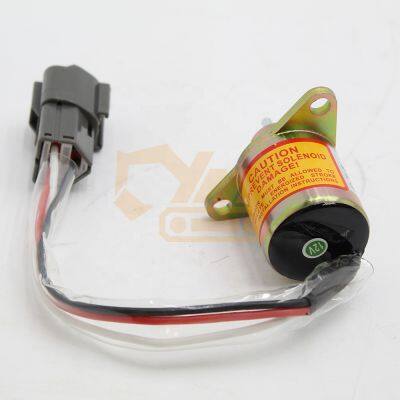 119233-77932 4TNV94 98 R60 DH60B Запчасти для экскаватора Выключатель подачи топлива Электромагнитный клапан отключения подачи топлива 119233-77932
