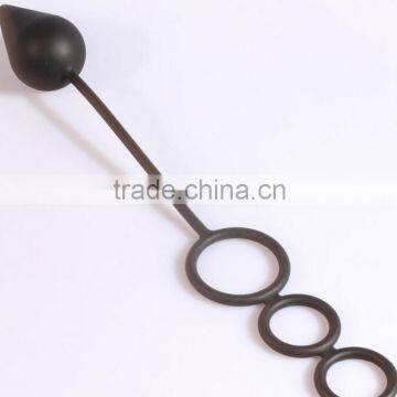 2016 Top Quality Black Silicone Butt Plugs Sex Anal Plug,Anal Massager For Women and Man