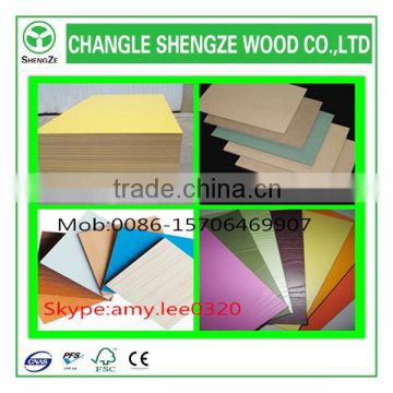 18mm High quality 4x8 melamine laminated mdf board from SHENGZE WOOD