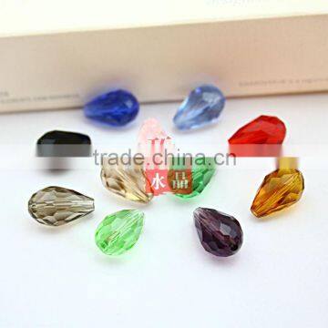 Jewelry Faceted waterdrop crystal glass beads!! Loose strands crystal glass faceted beads for jewelry decorations!! Hottest!! !!