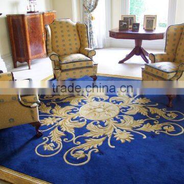 High Quality 3.5LB to 13LB Wool Viscose Bamboo Silk Handtufted Carpets photo-3