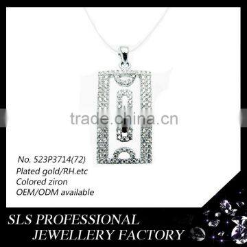 925 sterling silver jewelry cheap coin pendant rhodium plated hip hop pendant for boys