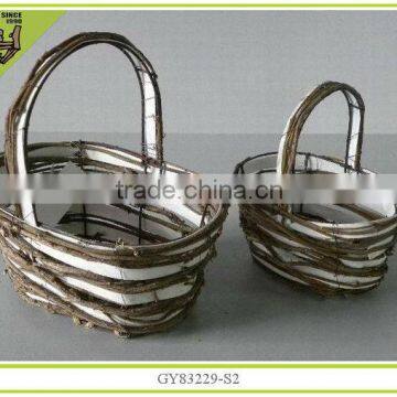Natural material handmade wholesale bread cheap basket