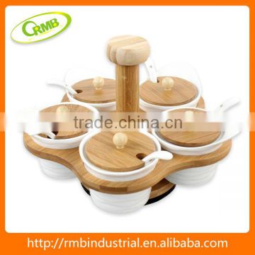 5 set procelain condiment tray(RMB)