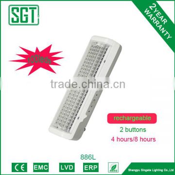 rechargeable 6.0w 100pcs home emergency lighting with GPPS cover