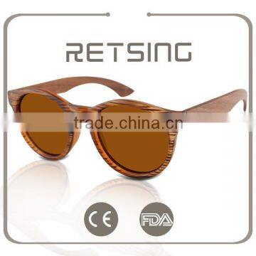 Handmade Natural Bamboo Sunglasses Polarized UV400 Lens Custom Wooden Sunglasses