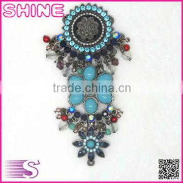 Chinese style Accessories for women shoes high quality Rhinestone crystal Metal shoes accessories