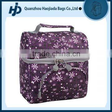 600D Print Pattern Picnic cooer bag for frozen food