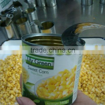 Best canned new crop nutrition sweet corn canned