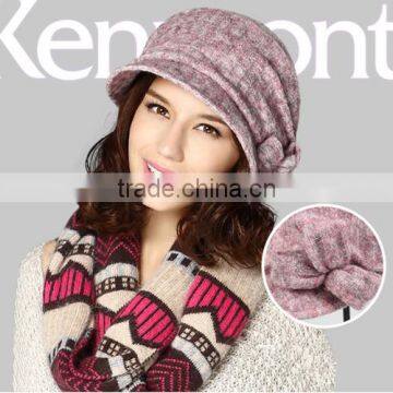 Fashion women warm winter 100% Acrylic beret cap 2015