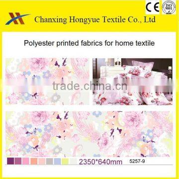 100% Polyester brushed printed designs fabric for bed sheets and covers/100 polyester printed textile fabrics