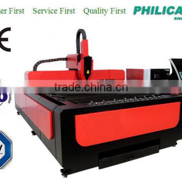 Flatbed fiber metal laser cutting machine 1000w