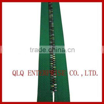 Long Chain 5# Metal Zipper with Colorful Teeth