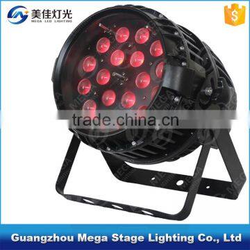 High Power Dmx Outdoor 18x10w 4in1 Led Par Zoom Rgbw Ip65