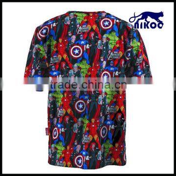 100% Polyester Medical Anime Scrubs Uniforms Set Wholesale photo-2