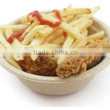 100% Biodegradable Deluxe microwavable bowls Sugarcane Fibre Catering 12oz Hot Soup Bowl Wholesale