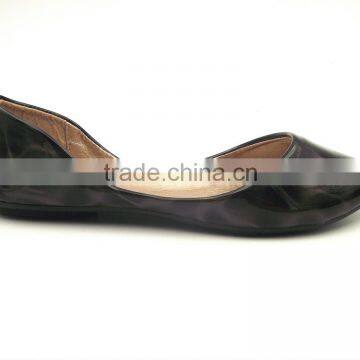 2016 New Fashion New Leather Popular Design Lady Flat Shoes in Stock photo-2