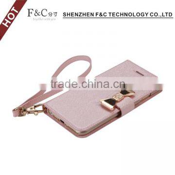 Wholesale flip genuine leather mobile phone case for iPhone 7