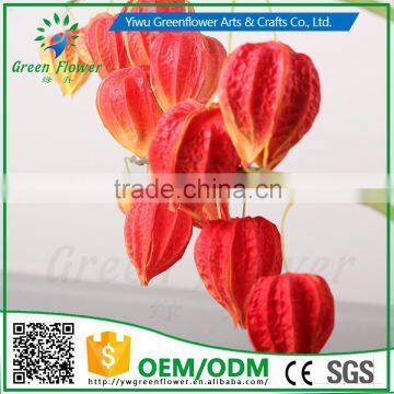 Greenflower 2016 Wholesale Real Touch Latex PU Lantern fruit China Artificial Flowers Rose for wedding decoration