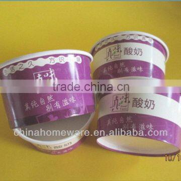 Biodegradable Cool Ice Cream Paper Containers with Dome Lid