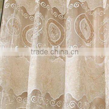 Super quality new products embroidery fabric shower curtain